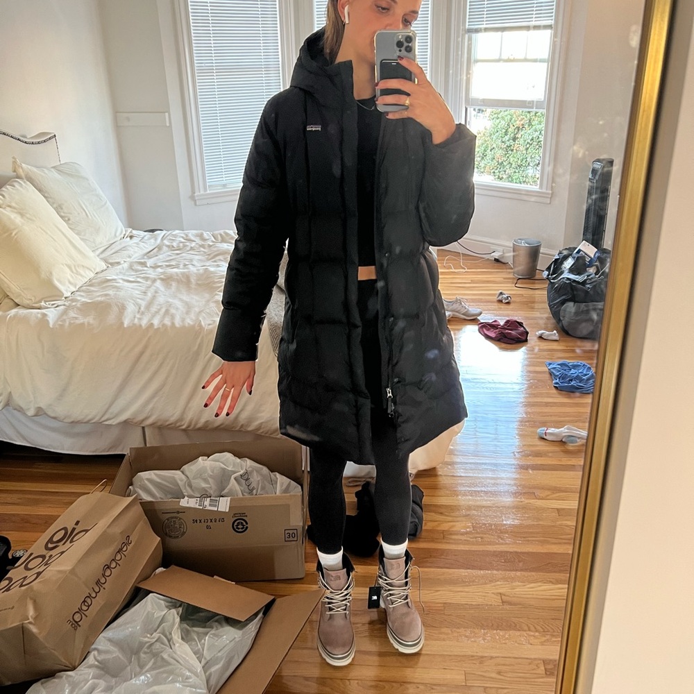 Long down puffer jacket